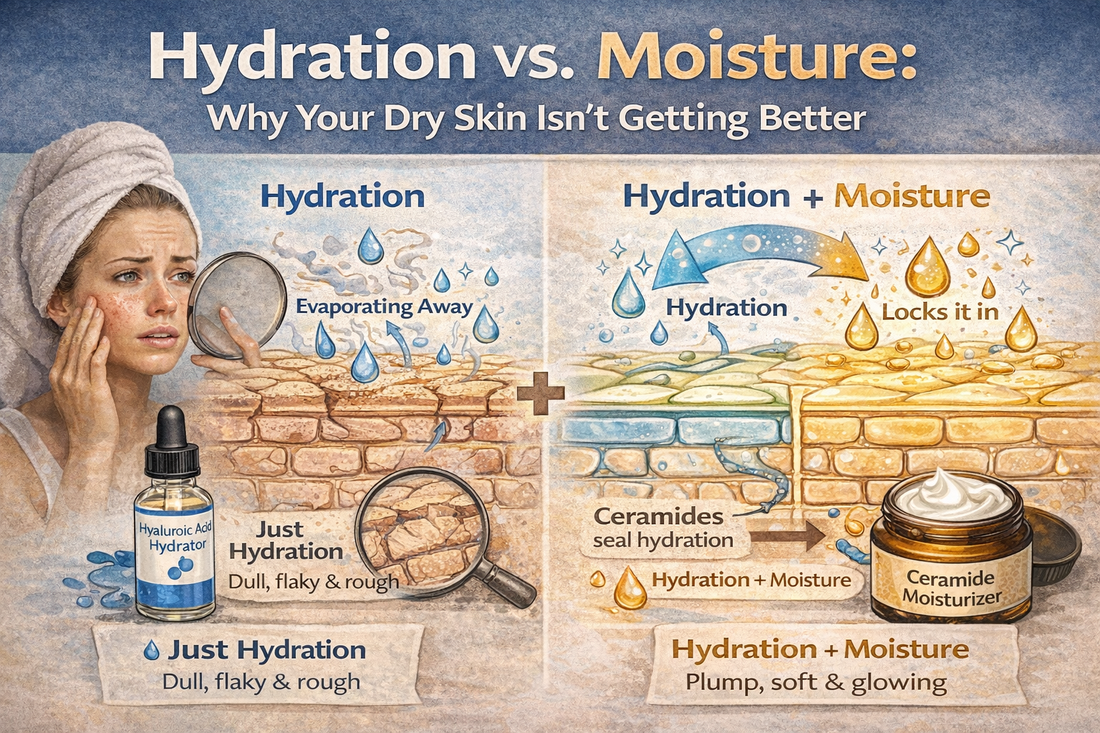 Hydration vs. Moisture: Why Your Dry Skin Isn't Getting Better