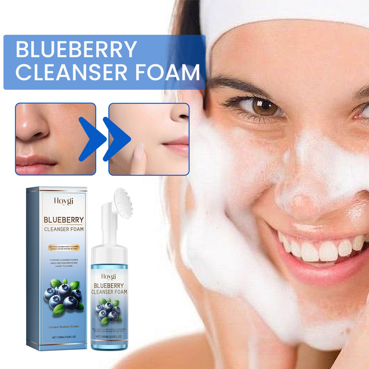 Horygi Blueberry Cleansing Mousse