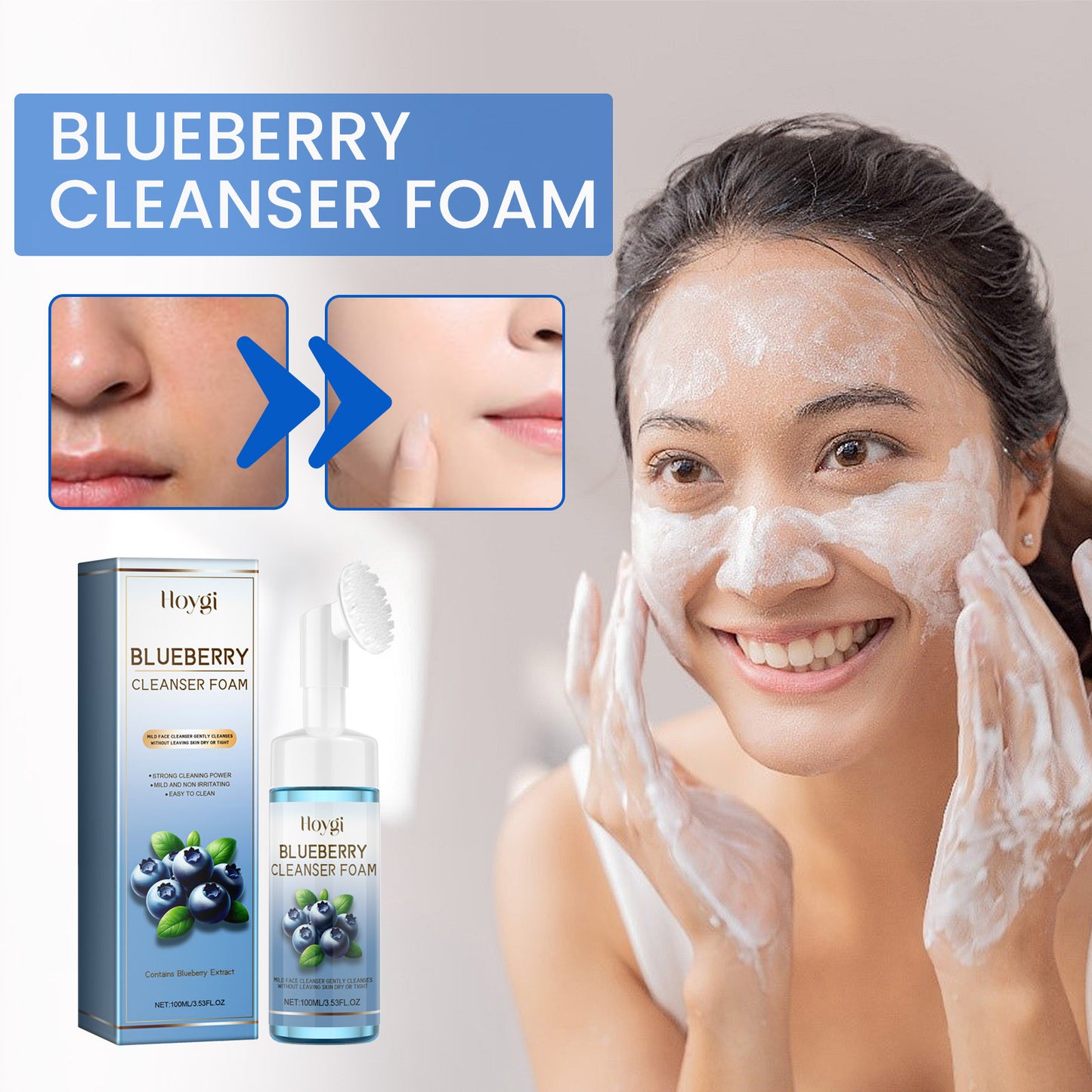 Horygi Blueberry Cleansing Mousse