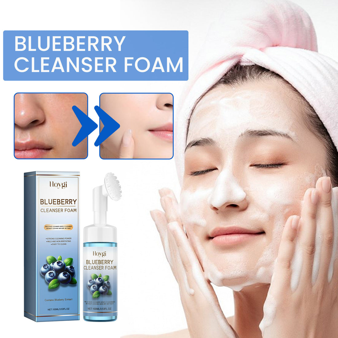 Horygi Blueberry Cleansing Mousse